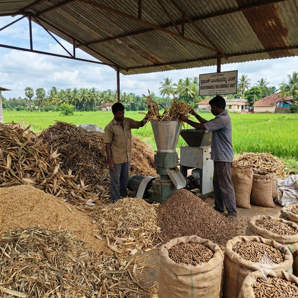 Sustainable biomass fuel production